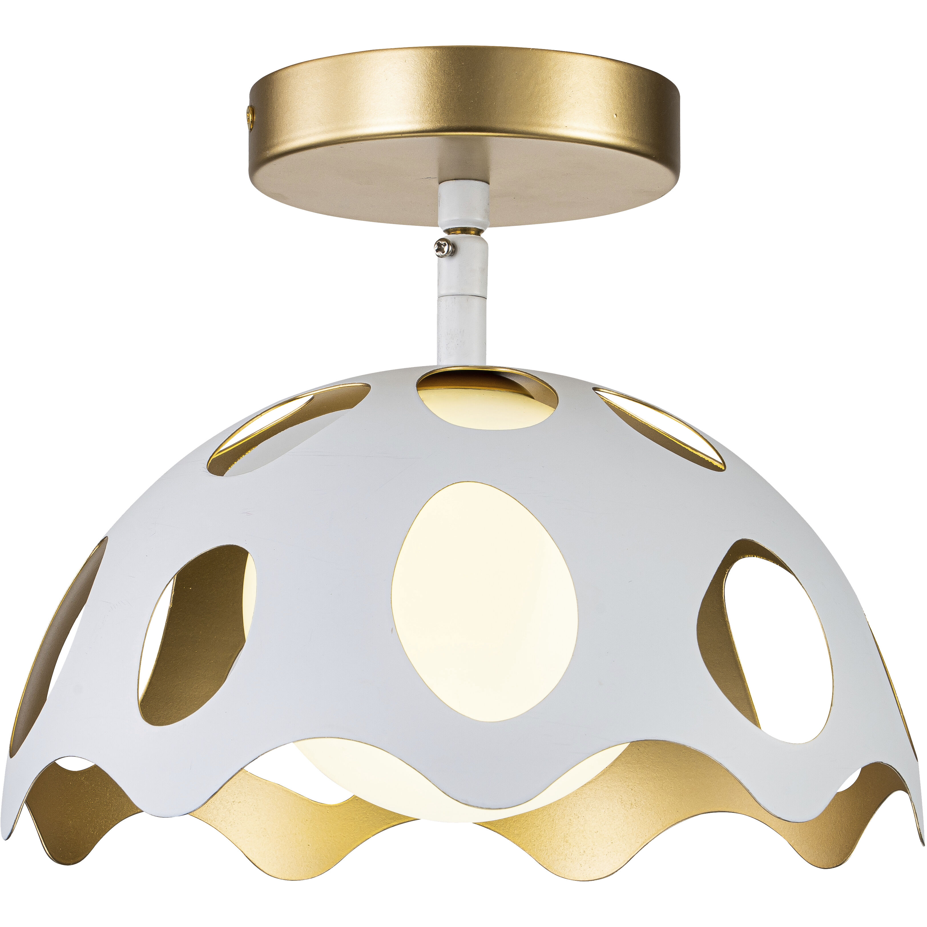 Pebbles 1 Light 10 inch White Mini Pendant Ceiling Light